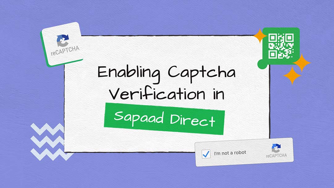 Enabling Captcha Verification in Sapaad Direct