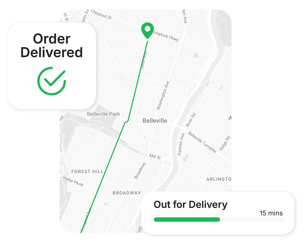 Track delivery & rider metrics Demo