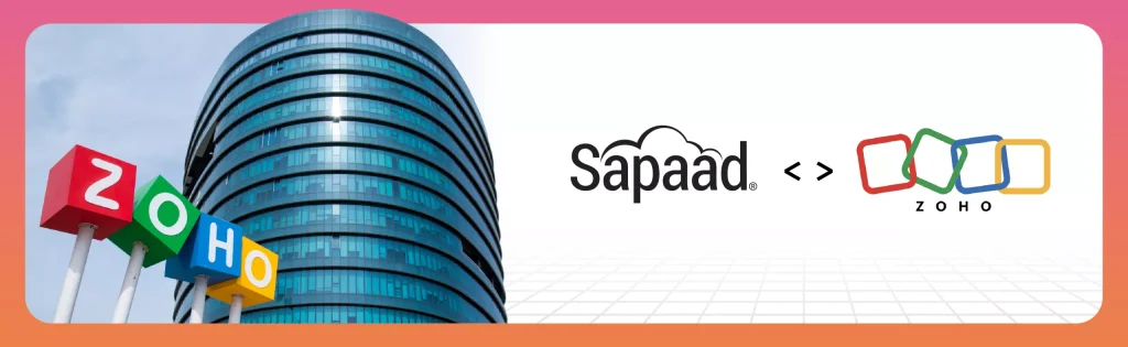 Sapaad × Zoho Books: One click accounting integration